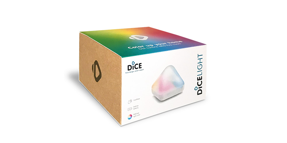 DiCE LIGHT packaging